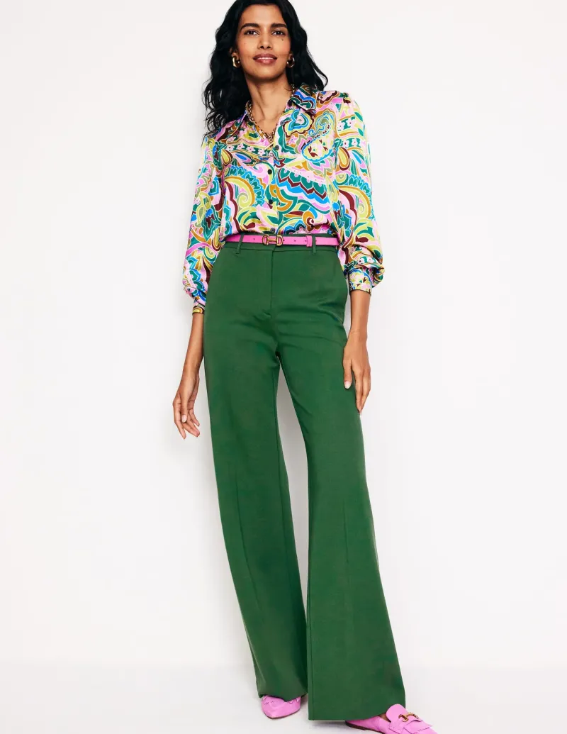 Pants | Suits & Tailoring-Boden Westbourne Ponte Trousers- Pine