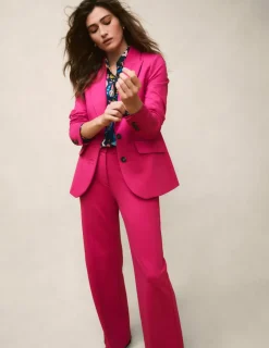 Pants | Suits & Tailoring-Boden Westbourne Ponte Trousers-Pink Peony PinkPeony