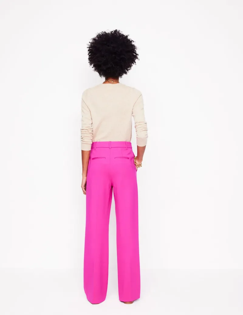 Pants | Suits & Tailoring-Boden Westbourne Ponte Trousers-Pink Peony PinkPeony