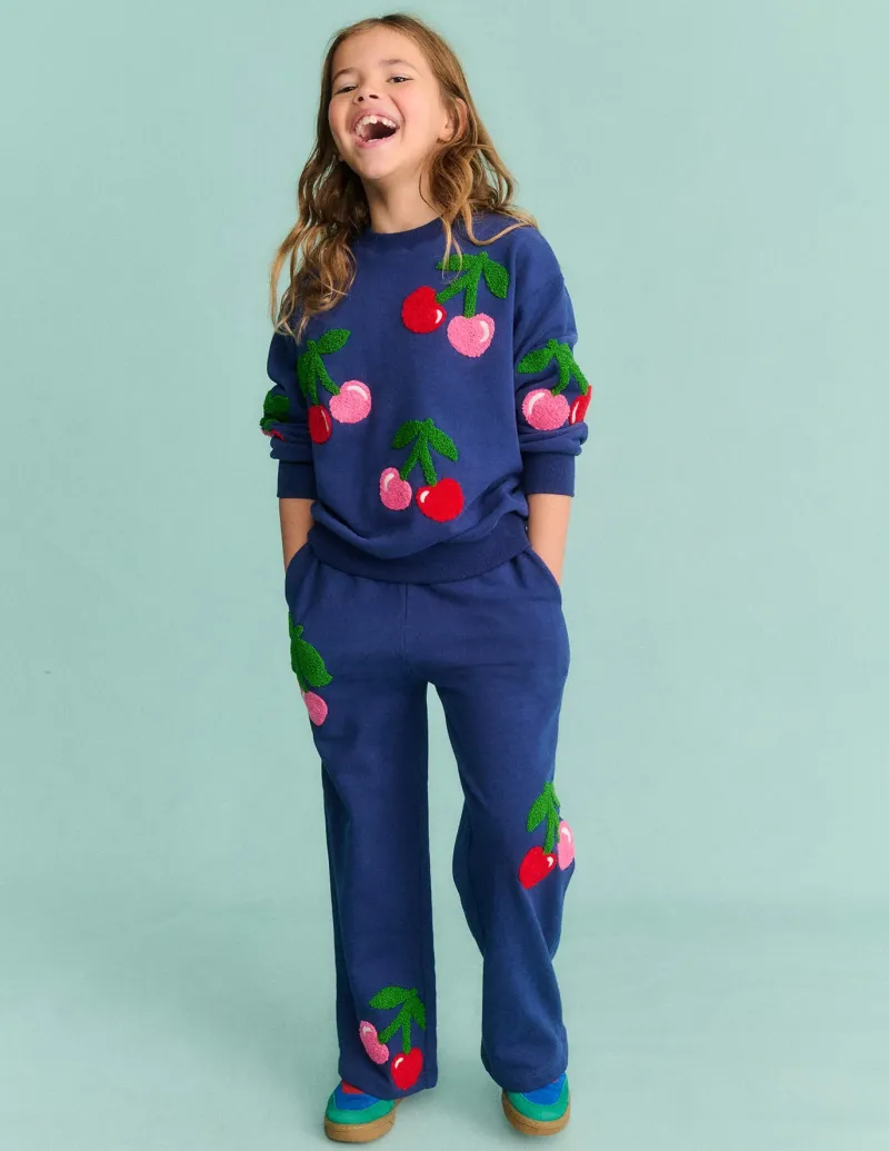 Pants & Jeans-Boden Wide Leg Applique Jogger-Starboard Blue Cherries StarboardBlueCherries
