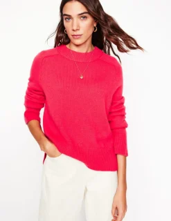 Sweaters & Cardigans-Boden Wide Sleeve Cashmere Sweater-Camelia Pink CameliaPink
