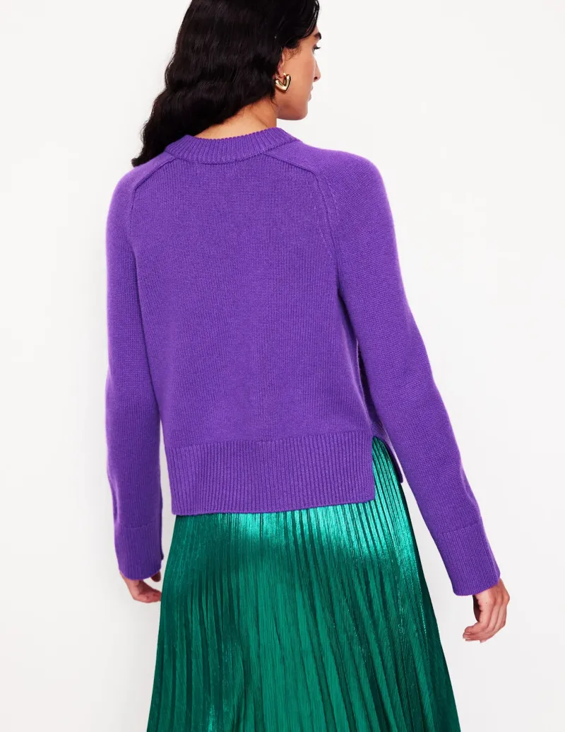 Sweaters & Cardigans-Boden Wide Sleeve Cashmere Sweater-Ameythyst Purple AmeythystPurple