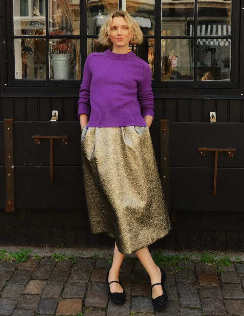 Sweaters & Cardigans-Boden Wide Sleeve Cashmere Sweater-Ameythyst Purple AmeythystPurple