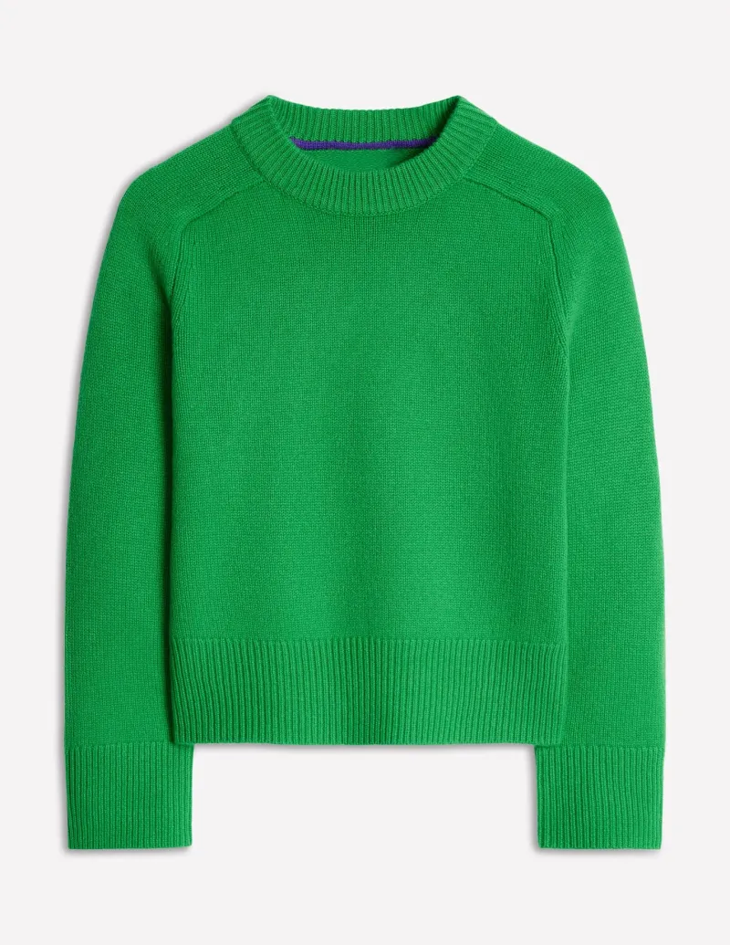 Sweaters & Cardigans-Boden Wide Sleeve Cashmere Sweater-Bright Green BrightGreen