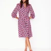 Dresses & Jumpsuits | Short-Boden Willow Frill Short Shirt Dress-Poppy Red, Daisy Bloom Geo PoppyRed,DaisyBloomGeo