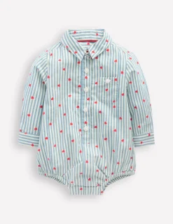 Tops & Bodysuits-Boden Woven Shirt Body-Ticking Confetti Heart TickingConfettiHeart